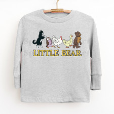 Little Bear Logo Little Bear Cat Owl Hen Duck 90s Toddler Long Sleeve T-Shirt