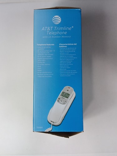 NOWY-AT&T Telefon przewodowy z identyfikatorem dzwoniącego BRAK ZWINIĘTEGO KABLA SŁUCHAWKOWEGO - Zdjęcie 12 z 18