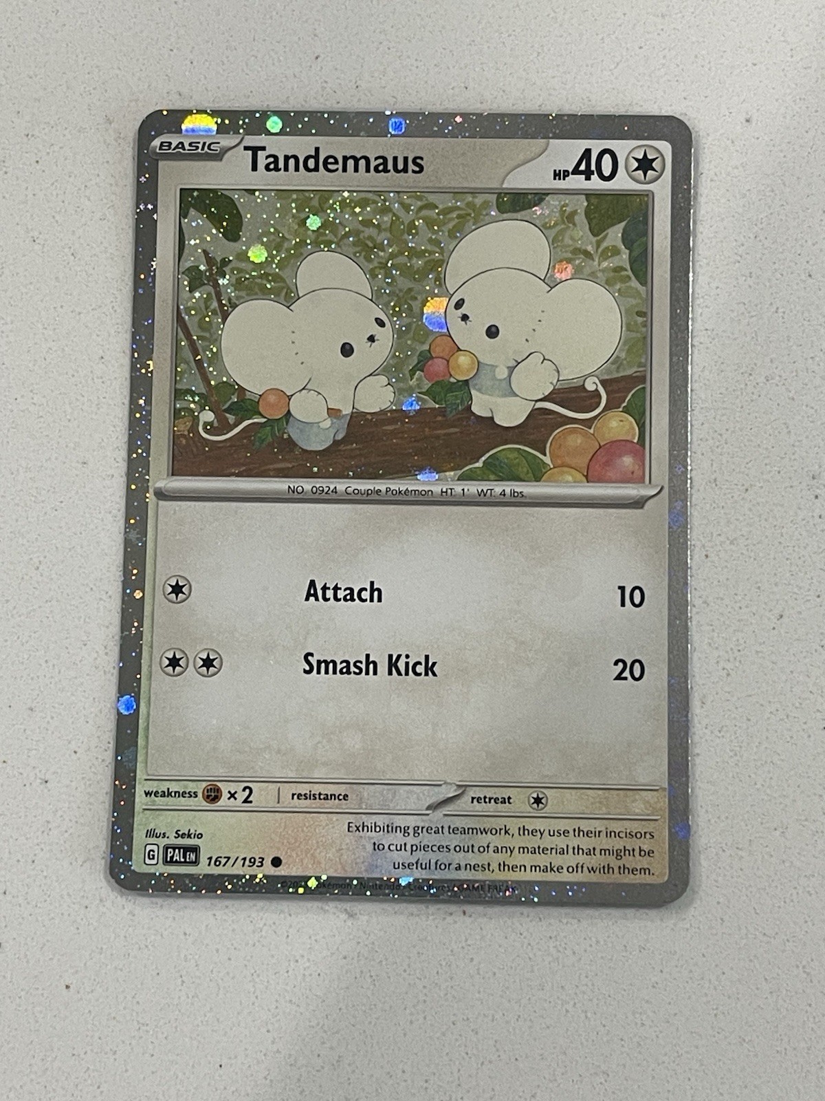 Pokémon TCG Tandemaus Pokemon Promos 167/193 Holo Promo Cosmos Holo Rare Promo