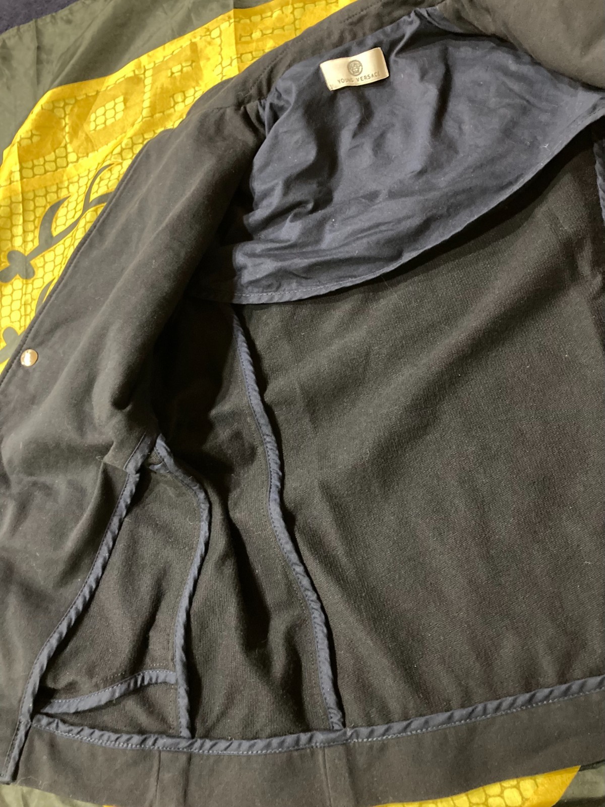 Navy Blue Young Versace Jacket Kids, Made in Italy Size Boys 8A thumbnail 13