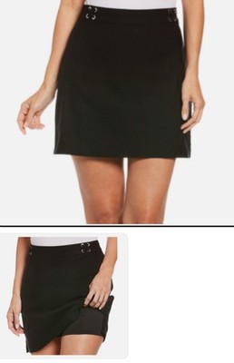 Rafaela Comfort Women's Supreme Stretch Comfort Skort Size Large Black