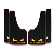 4 pcs Soft Material Automotive Car Mud Flaps Universal Fit Black Splash LM