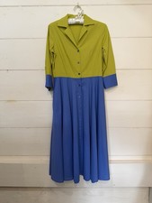 Vintage Pamela Collezione Size UK 10 Made In Italy Midi Shirt Dress Pamelamilano