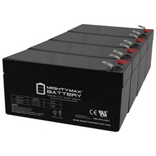 Mighty Max 12V 1.3Ah compatible with Panasonic LC-R121R3P Black Medium - 4 Pack