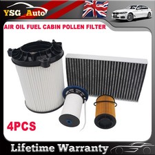 AIR OIL FUEL CABIN POLLEN FILTER FIT MASERATI GHIBLI 13- LEVANTE 16- 3.0 DIESEL
