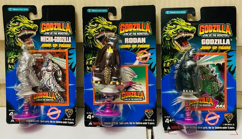 Trendmasters Godzilla King of the Monsters Godzilla Rodan Ghidorah Jump-Ups