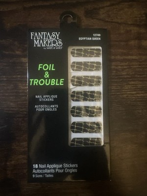 Fantasy Makers Foil & Trouble Nail Appliqué Stickers 12749 Egyptian Queen