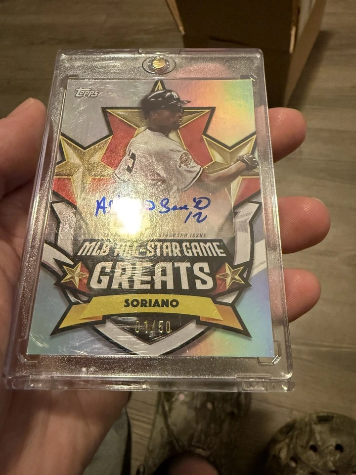 Juego Topps All Star 2025 Alfonso Soriano variación automática #1/50 Yankees de Nueva York   Foto 4 de 4