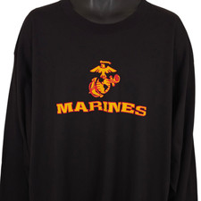 Vintage Marine Corps T Shirt Mens Size 2XL 90s Marines Military USMC Made In USA