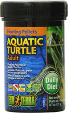 Exo Terra Adult Aquatic Turtle Food Floating Pellets for Reptiles, 0.7 Oz PT3251