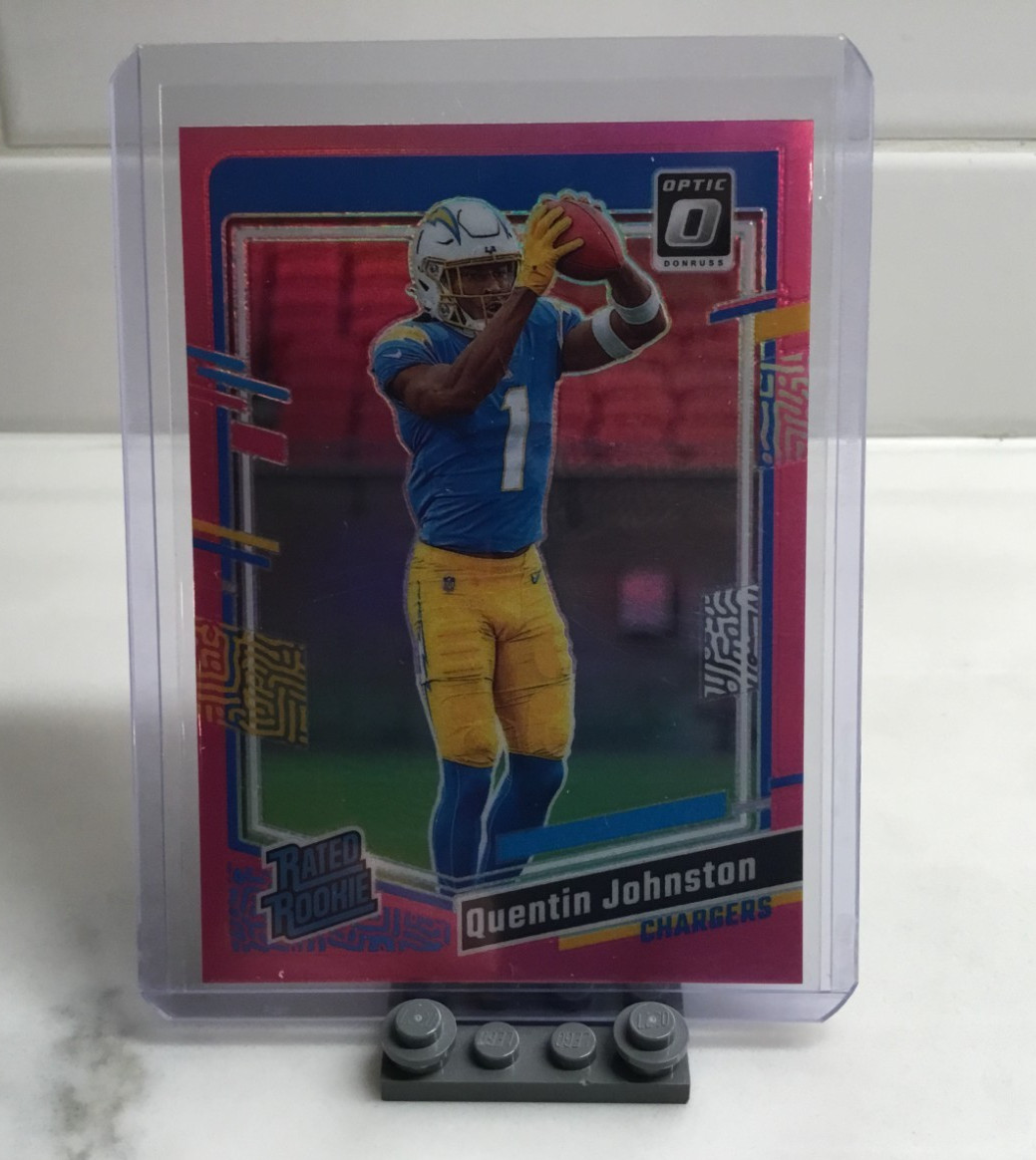 2023 Panini Donruss - Rated Rookie Quentin Johnston #353 Optic Preview Pink (RC)