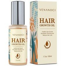 Natural Hair Growth Oil with Rosemary Biotin   Anti Hair Loss Serum for All