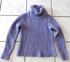 Ralph Lauren Lavendar Knit Mohair Turtleneck Sweater size S Soft VTG 80s H520