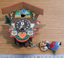 VENDU DANS L'ETAT vintage COUCOU horloge pendule à RESSORT miniature GERMANY art