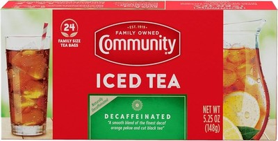 munity Coffee Decaf Tea, 24 Fily Size Tea Bags (Pa of 1)
