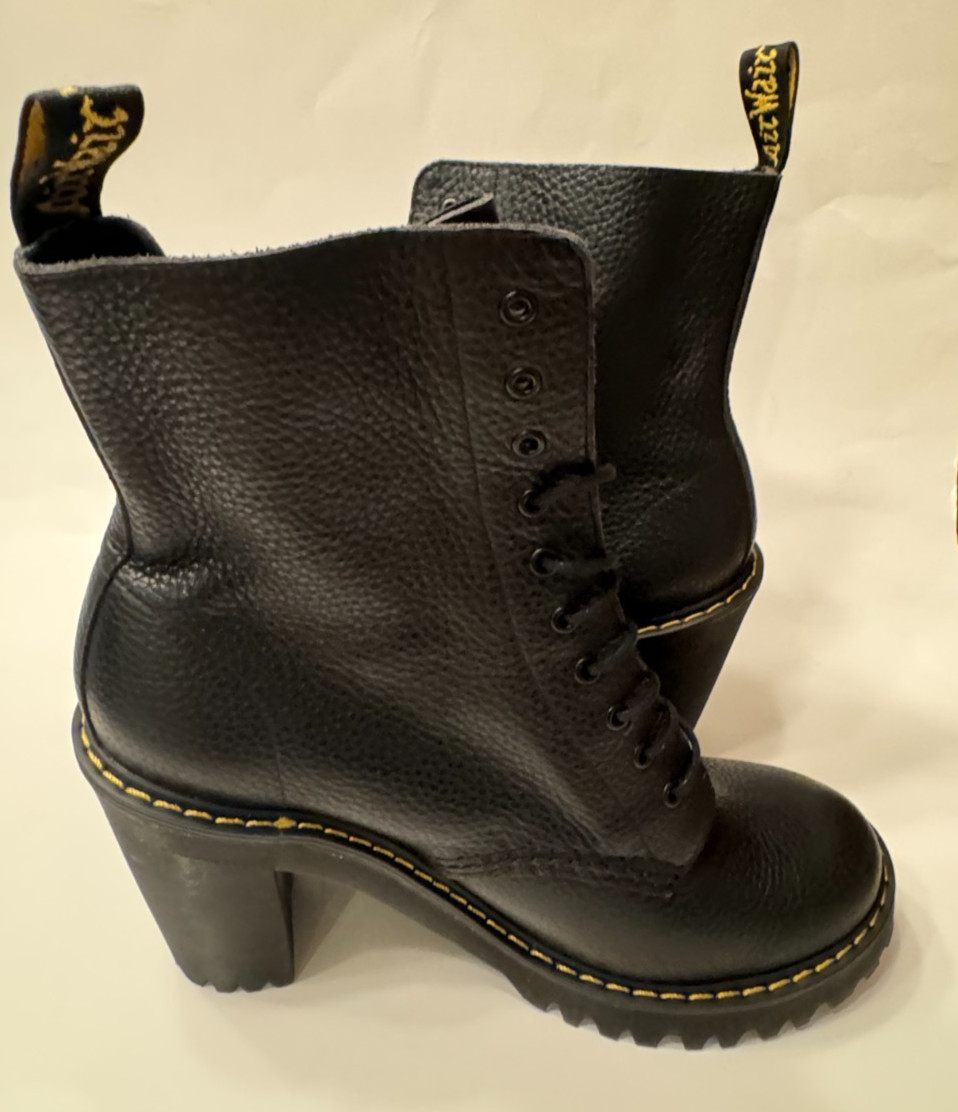 NEW Dr. DOC MARTENS Kendra Black Platform Boots 10-Eye Aunt Sally Ladies Size 10 thumbnail 7