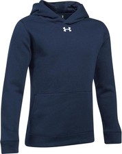 Under Armour Boys Youth Hustle Fleece Hoodie Navy - YXL
