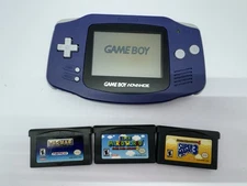 Nintendo Game Boy Advance Console With 3 Games Tested Working