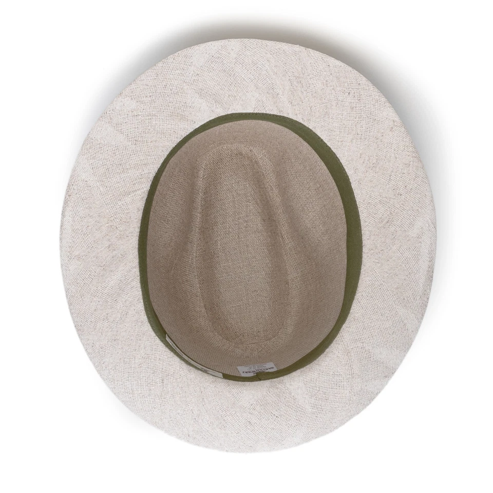 Sterkowski SUGARCANE Hemp Cotton Summer Classic Fedora Hat Sun Beach Party Beige - Image 4 of 4