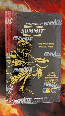 1996 PINNACLE SUMMIT MLB BASEBALL HOBBY BOX 18 PACKS NEW SEALED U.S.