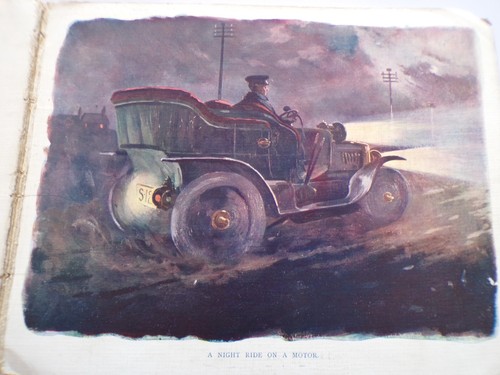 1906 THE MOTOR BOOK Rare Children's Book FIRE ENGINE Racing Cars BUSES Ambulance - Picture 13 of 16