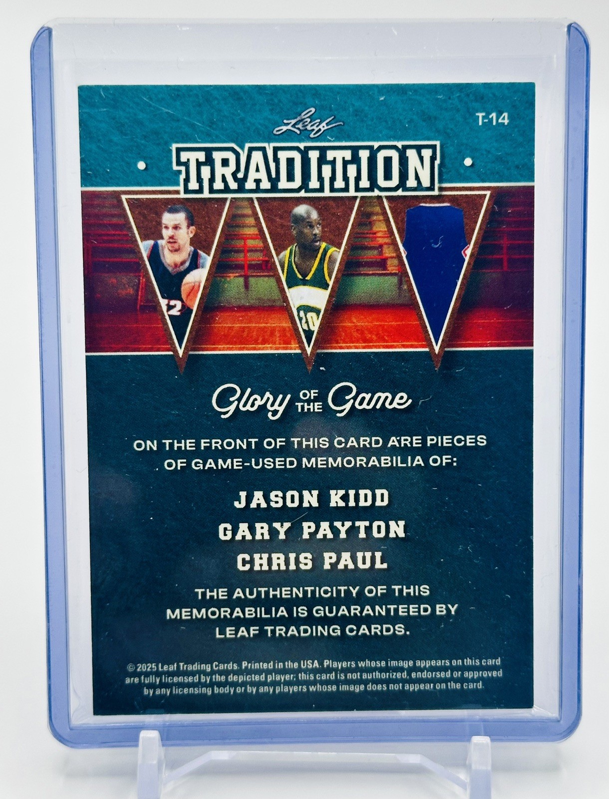 2025 LEAF GLORY OF THE GAME KIDD PAYTON PAUL TRIPLE GAME USED JERSEY #5/35 view 3