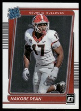 2022 Panini Chronicles Draft Picks #15 Nakobe Dean Donruss Optic Rated Rookie