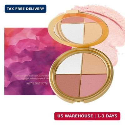 Eye & Cheek Palette - Eyeshadow and Highlighter Makeup, Face Highlighter Palette