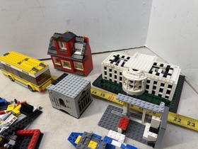 LEGO CITY City Corner bus  , Pizza, Jail, White House And More