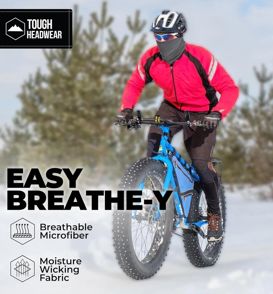 Polainas de cuello de invierno Tough Headwear Swtich para hombre y mujer, gris polar Foto 4 de 4