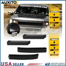 4x Sequential LED Side Mirror Signal Lights For Ford 2009-14 F-150 F150 Raptor