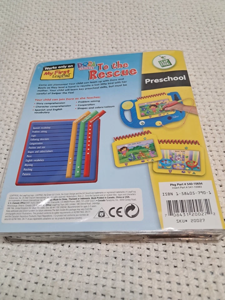 My First LeapPad DORA Explorer To the Rescue Preschool Educational Leapfrog - Image 3 of 3