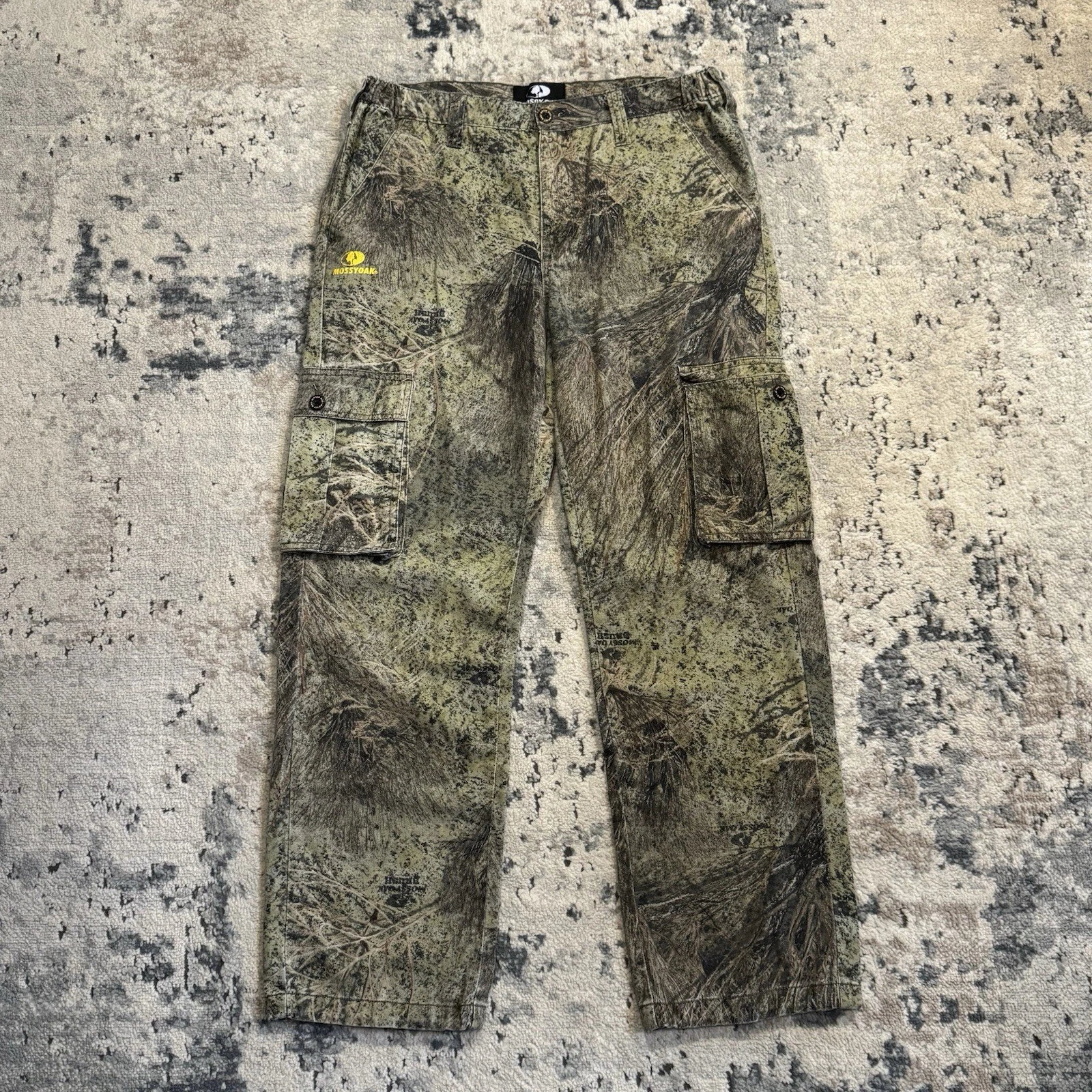 Mossy Oak Camo Pants Men’s 32x31 Cargo Straight Leg Outdoor Work Straight Leg