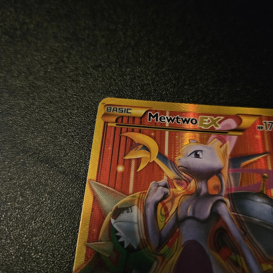 Pokémon Mewtwo EX TCG Full Art Holo Rare Card Breakthrough-Secret 164/162 - Image 2 of 4