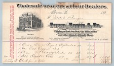 BILLHEAD Curry Canan & Co Flour Dealers Altoona PA 1/19 1891 Pillsburys Best
