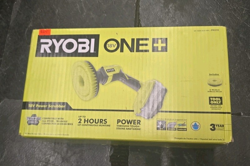 Ryobi P4510 18V Cordless Power Scrubber (Tool Only)