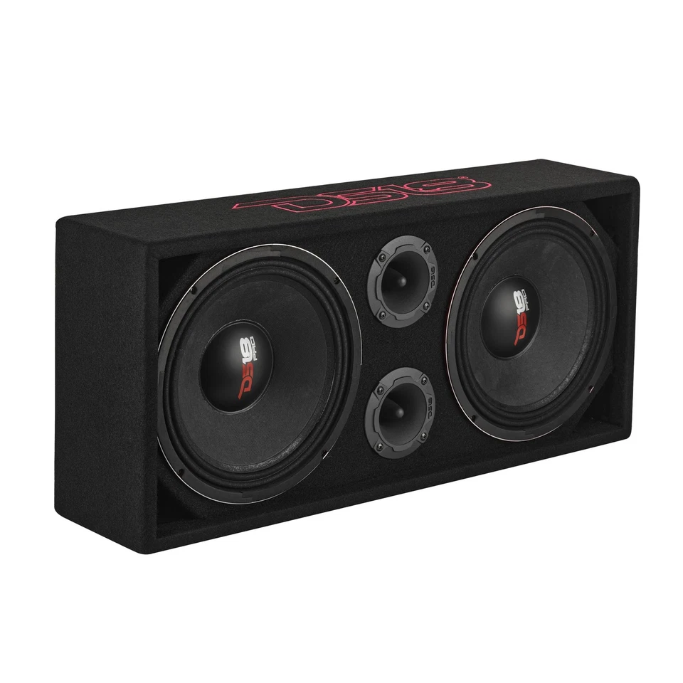Caja Chuchero Cargada DS18 con Medios 10", Tweeters, Amplificador y Cable Speakon Foto 4 de 4