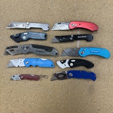 Lot E 10 TSA Box Cutters Folding Folder Blade Utility Knives