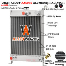3 Row Radiator Fits David Brown 990 995 996 1210 1212 Tractor K922003 K922058