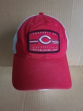 Cincinnati Reds New Era "Property Of" Established 1869 Meshback Snapback Cap