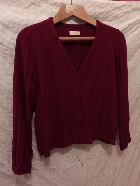 Women Ba&sh Shirt Burgundy Viscose L