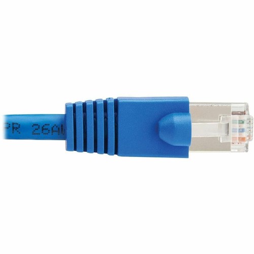 Tripp Lite Cat8 40G Câble Ethernet Blindé PoE, 3 Pieds / 0,9 Mètre, Bleu, Haut - Photo 4/6