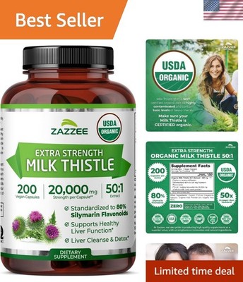 Milk Thistle Capsules - 80% Silymarin Flavonoids, 6- Supply