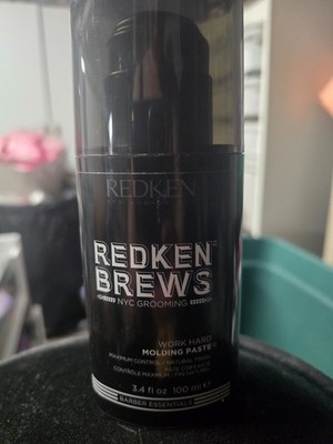 Redken Brews Work Hard Molding Paste for Hair 3.4oz (100ml)