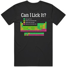 Can I Lick It Periodic Table Teacher Student Funny Unisex Meme Gag Gift Idea T S