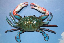 1-BLUE CRAB 10 Inch Wall Hanging,Nautical Decor,Teachers Aids,All Occasion Gift