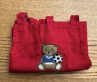 Red Teddy Bear Soccer Williams Sonoma Child  Cotton Stain-free  Apron  — photo 1