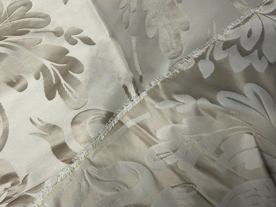 Top Quality Designer Silk Damask Gold Taupe 242cm X 140cm & 220cm X 140cm #1042 - Image 3 of 4