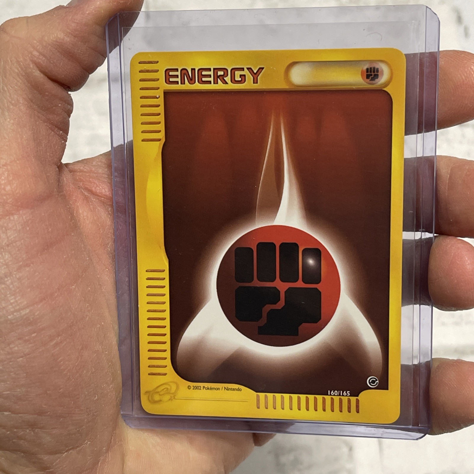 Pokémon Fighting Energy 160/165 Expedition Base Set Regular Pokemon NM/MT Card