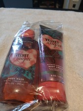 Bath  Body Works Velvet Sugar Body 10oz Body Wash And 8oz Body Cream Set Of 2